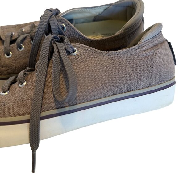 SIZE 8 Keen Elsa Brown Canvas Sneakers Shoes - Picture 8 of 10